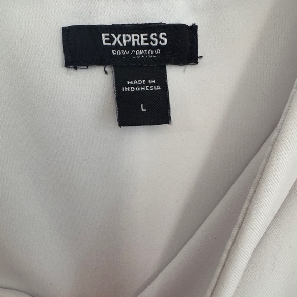 Express Women's White Bodysuit, Body Contour Fabric - Picture 4 of 4